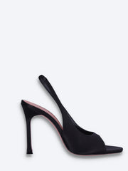 Alexa sling 105 black satin pumps ref: