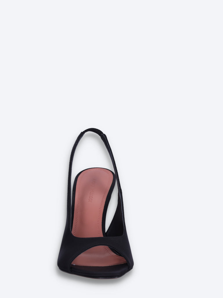 Alexa sling 105 black satin pumps 3