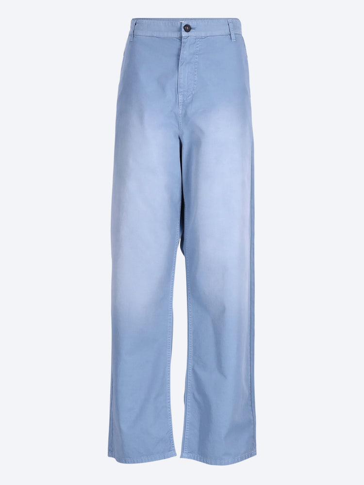 Pantalon en sergé teint en pièce 1