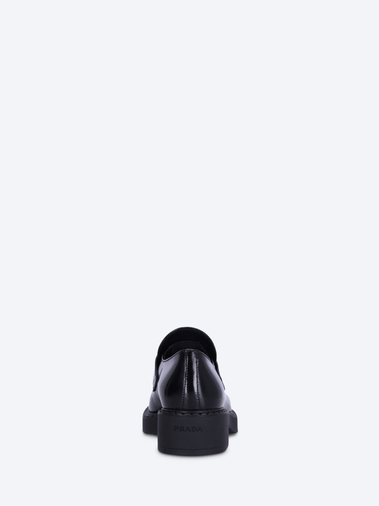 Chocolate brushed leather loafers 5