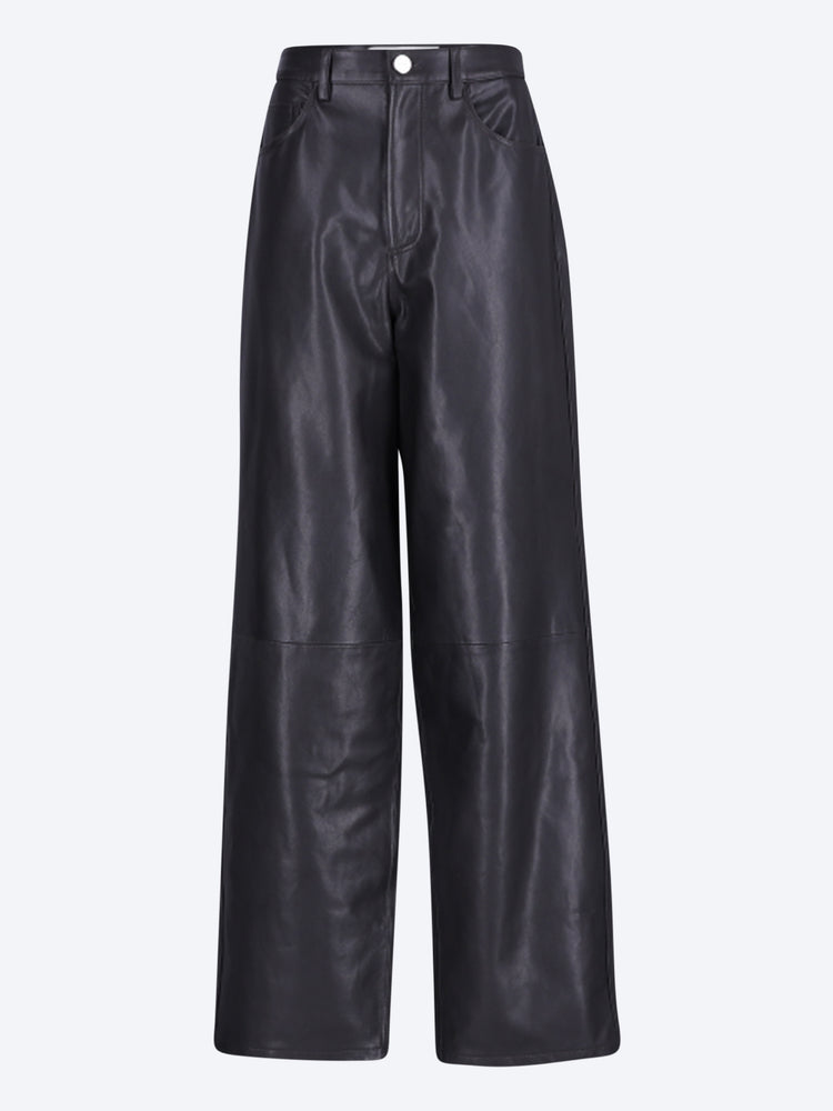 Bruun - pantalon ample en cuir 1