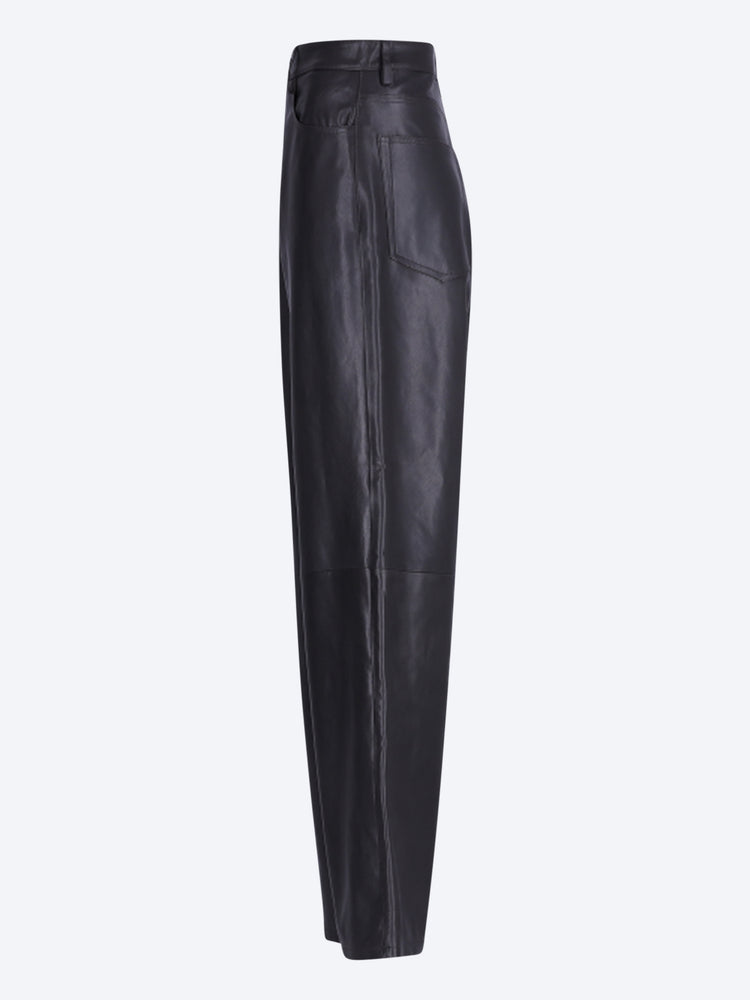 Bruun - pantalon ample en cuir 2