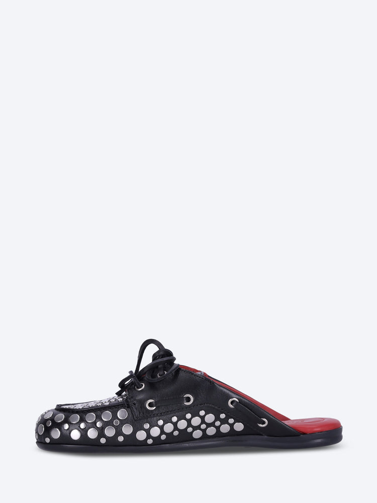 Boat loafer mules 4