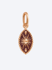 Pendentif Karma oder Rose Resine Moka ref: