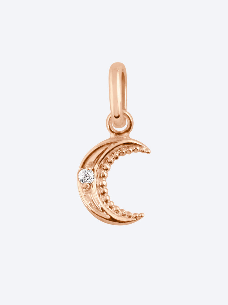 Pendentif ou rose diam petite lune 1