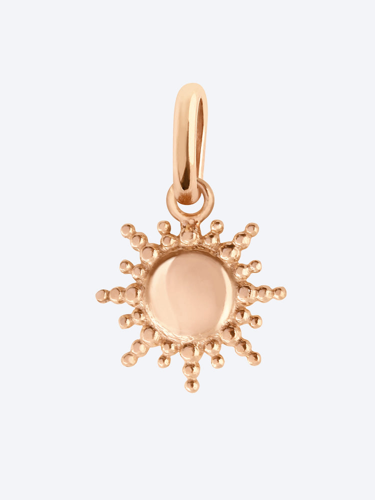 Pendentif tout ou rose motif soleil 1