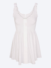 Mini-robe smockée en popeline ref: