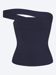 Asymmetrisches Oberteil aus Baumwolljersey ref: