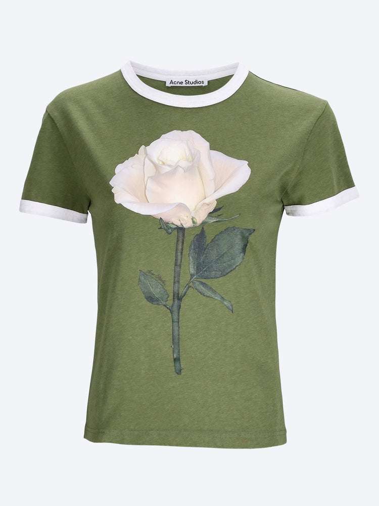 Acne Studio T-Shirt mit Rosengrafik 1