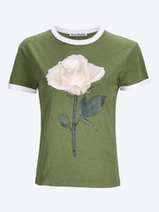 Acne Studio T-Shirt mit Rosengrafik ref: