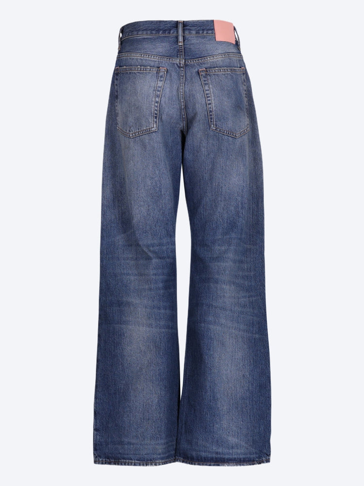 Acne studios 2021f mid blue bingo jeans 3