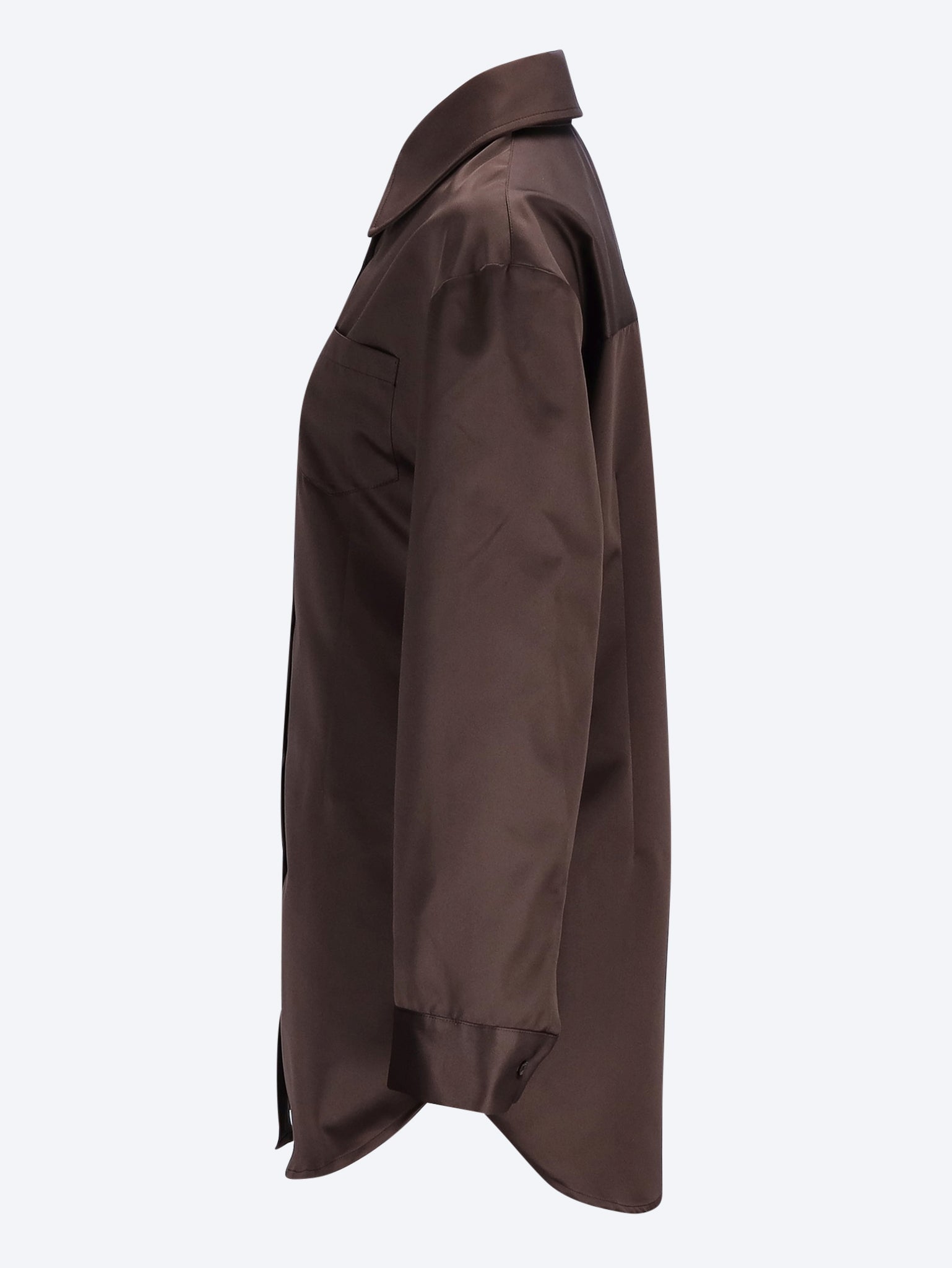 Akita satin cinched shirt dress 2