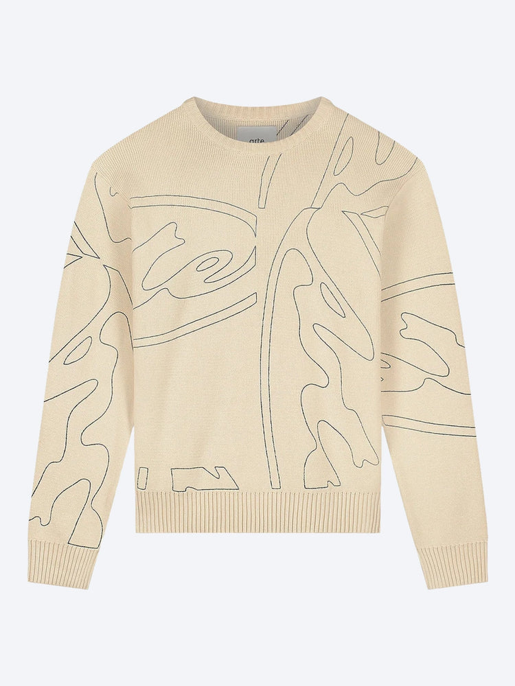 Allover circle logo knit 1