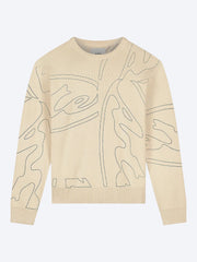 Allover circle logo knit ref: