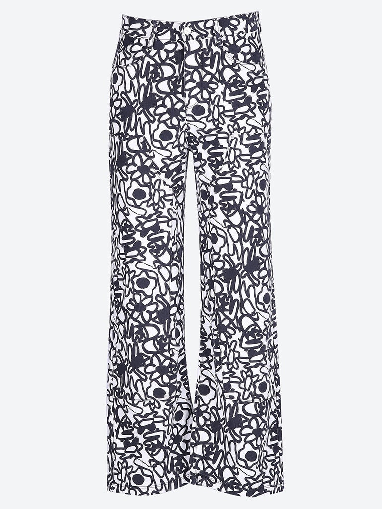 Pantalon de fleurs allover 1