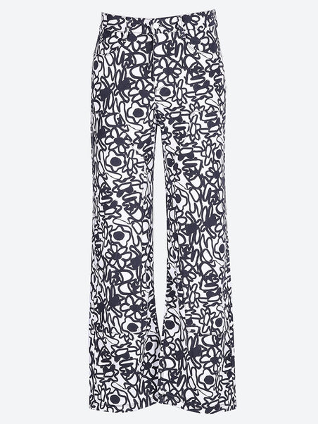 Pantalon de fleurs allover