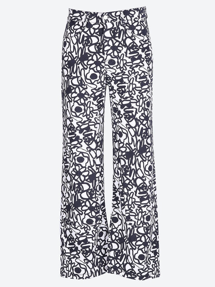 Pantalon de fleurs allover 1