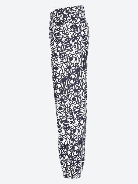 Pantalon de fleurs allover