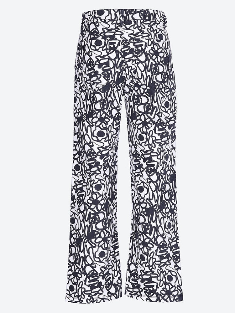 Pantalon de fleurs allover 3