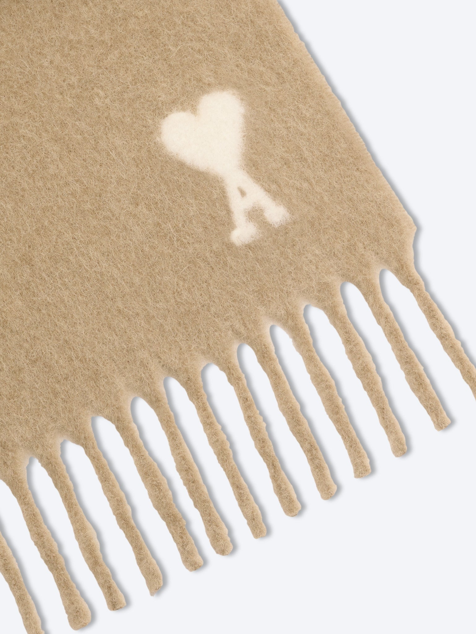 Alpaga-Wollschal mit cremefarbenem Ami de Coeur-Jacquard-Schal 2