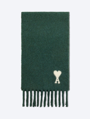 Écharpe en laine alpaga avec écharpe jacquard ami de coeur écru