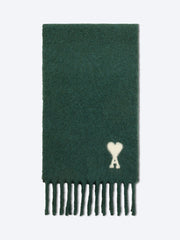 Écharpe en laine alpaga avec écharpe jacquard ami de coeur écru ref: