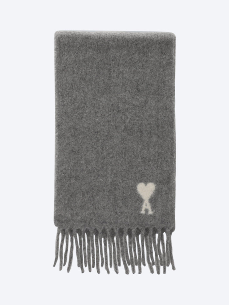 Alpaga-Wollschal mit cremefarbenem Ami de Coeur-Jacquard-Schal 1