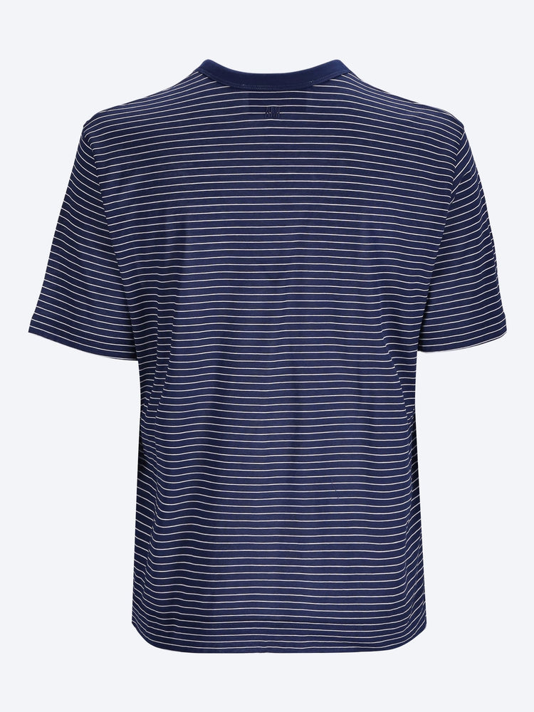 Ami de coeur patch classic fit short sleeves striped t-shirt 2
