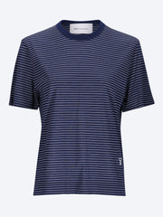 Ami de coeur patch classic fit short sleeves striped t-shirt ref: