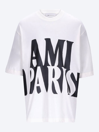 Kurzärmliges Oversize-T-Shirt mit Ami-Paris-Print