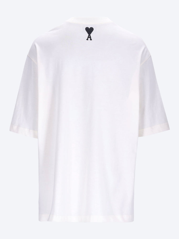 Kurzärmliges Oversize-T-Shirt mit Ami-Paris-Print 2