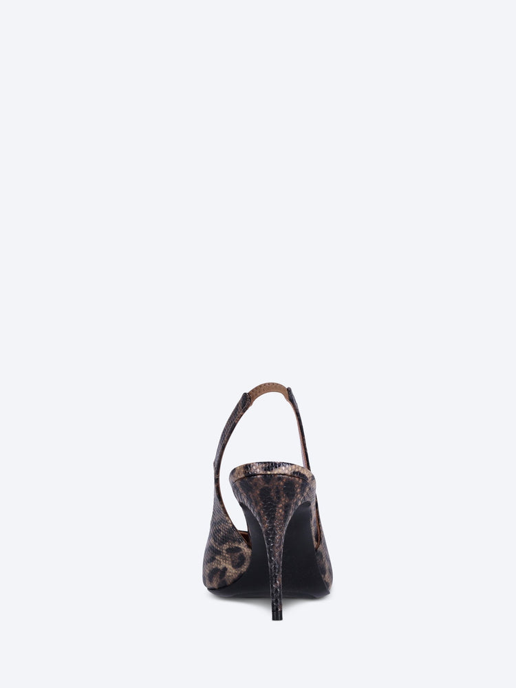 Anok sling 90 leopard snake pumps 5