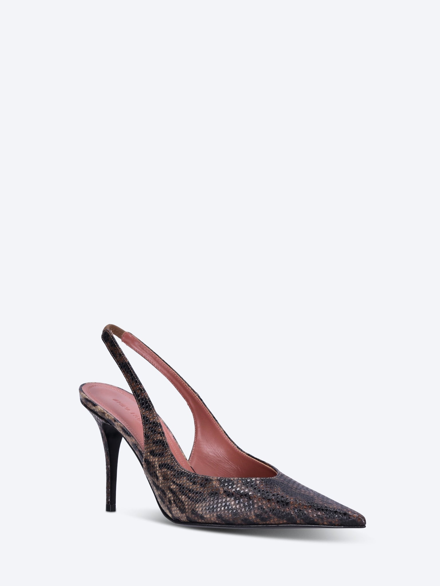 Anok sling 90 leopard snake pumps 2