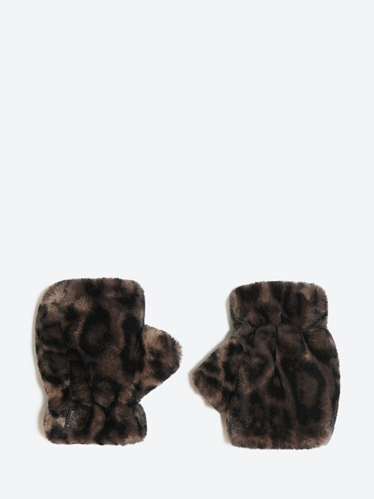 Ariel Dark Leopard Glove sans doigt 1