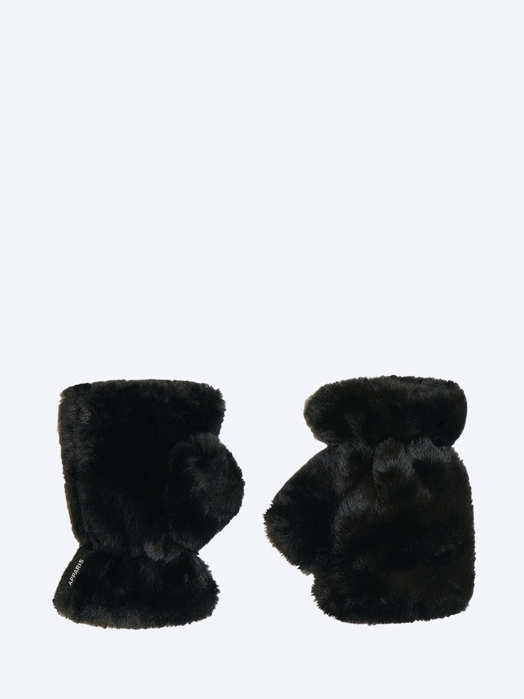Ariel fingerlose Handschuhe schwarz 1