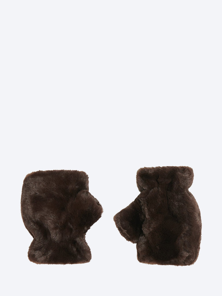 Ariel fingerless gloves espresso 1