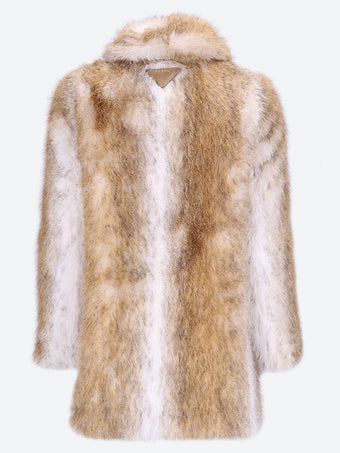 Artificial fur coat