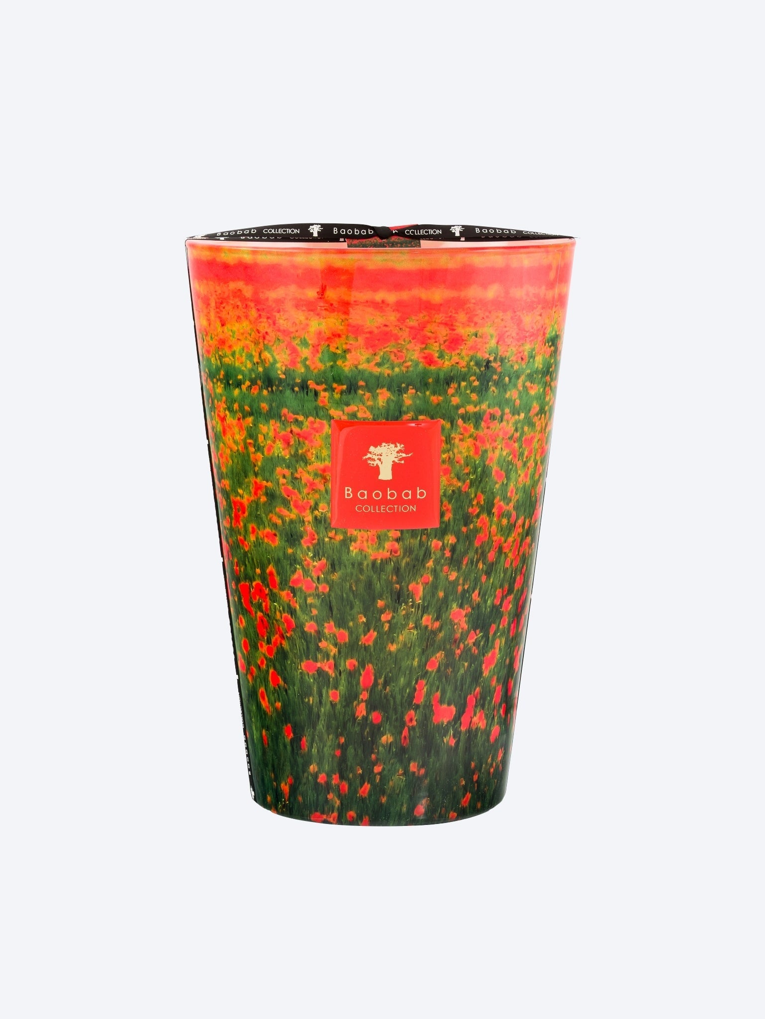 Bougie fleurs coquelicots arty 5