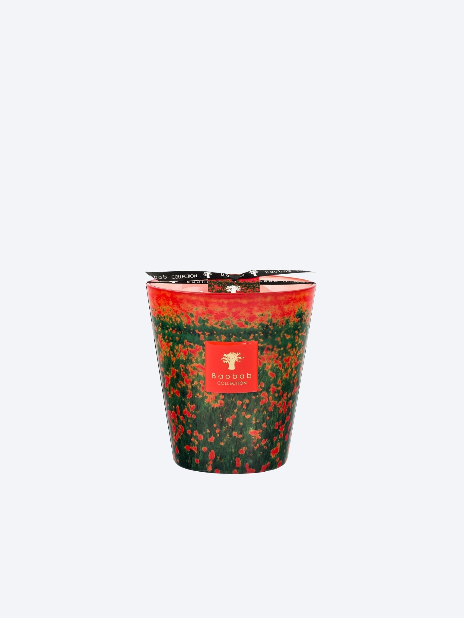 Bougie fleurs coquelicots arty 3