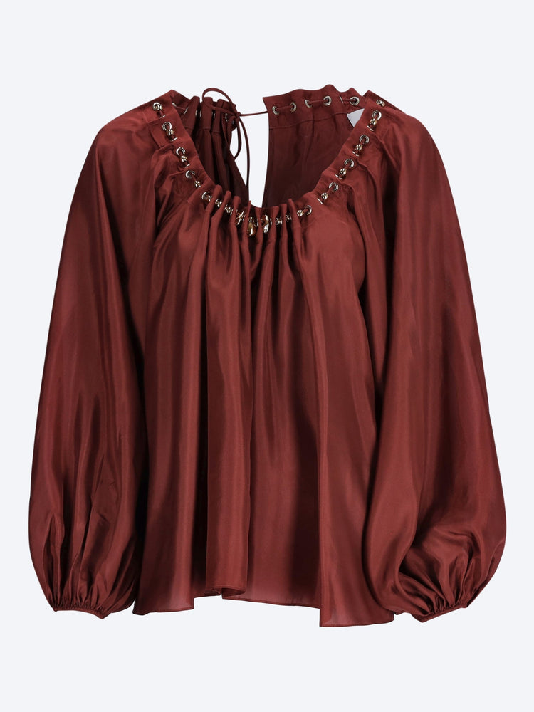 Blouse à perles froncées Aster 1