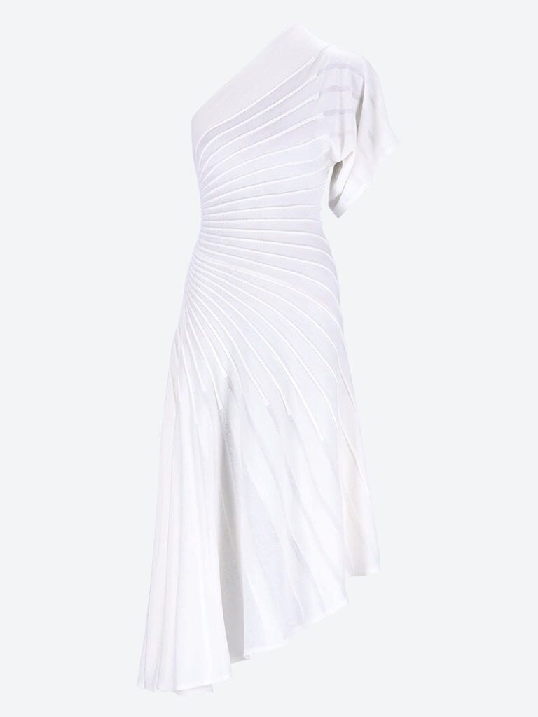 Asym ray sculpting dress 1