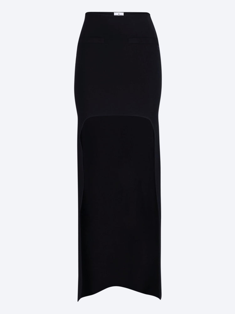 Asymetrical knit skirt 1