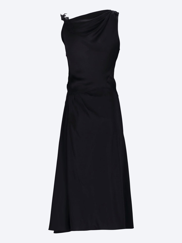 Asymmetric lace detail dress 3