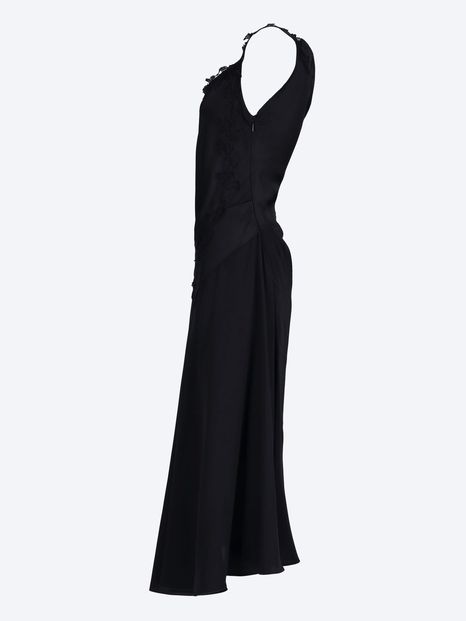 Asymmetric lace detail dress 2