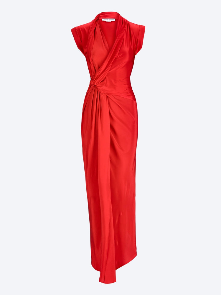 Asymmetric twist detail dress 1
