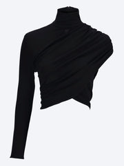 Asymmetrical twist jersey top ref: