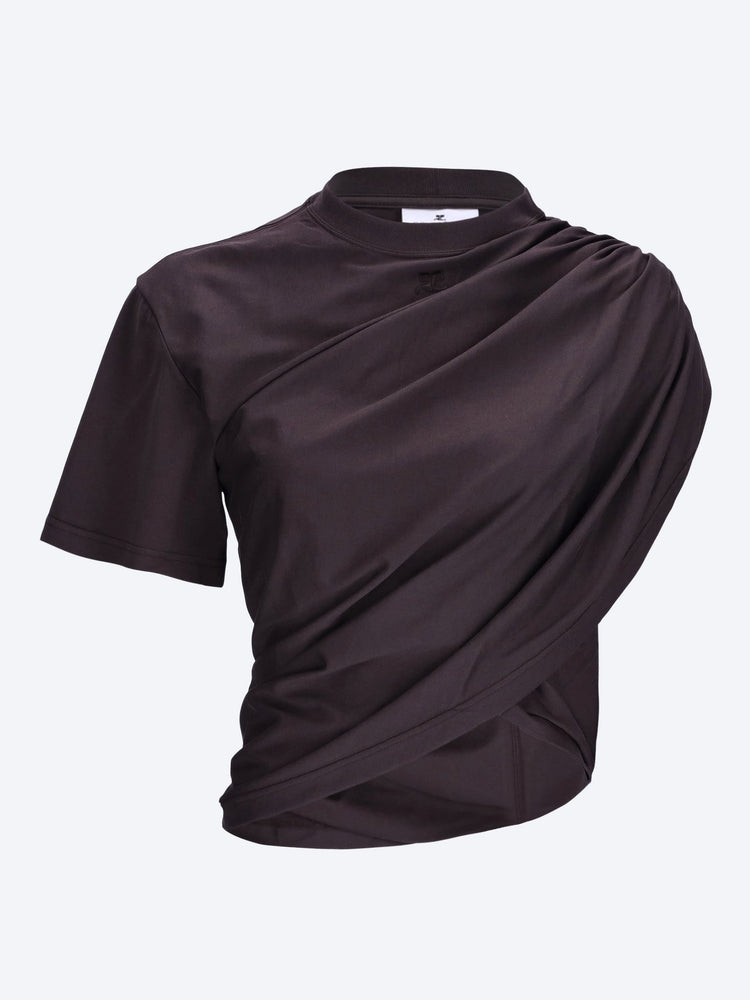 Asymmetrical twist t-shirt 1