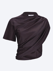 Asymmetrical twist t-shirt ref: