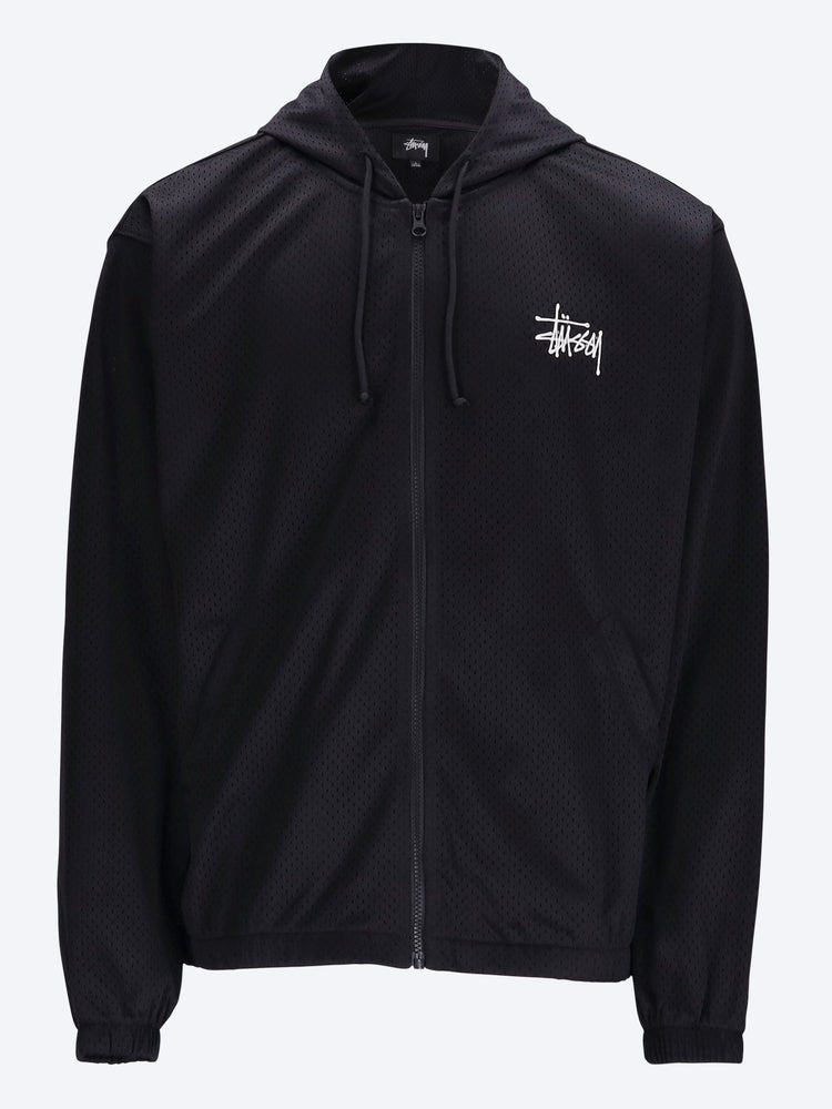Athletischer Kapuzenpullover aus Mesh mit Reißverschluss 1
