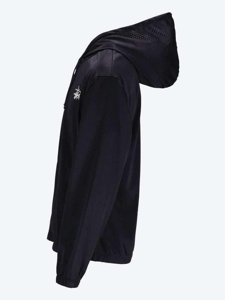 Athletischer Kapuzenpullover aus Mesh mit Reißverschluss 2